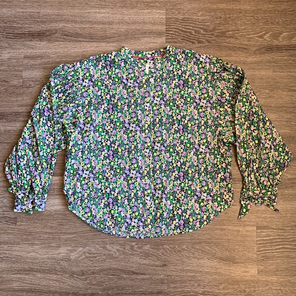 Anthropologie Maeve Ashleigh Puff-Sleeved Buttondown - Picture 7 of 10
